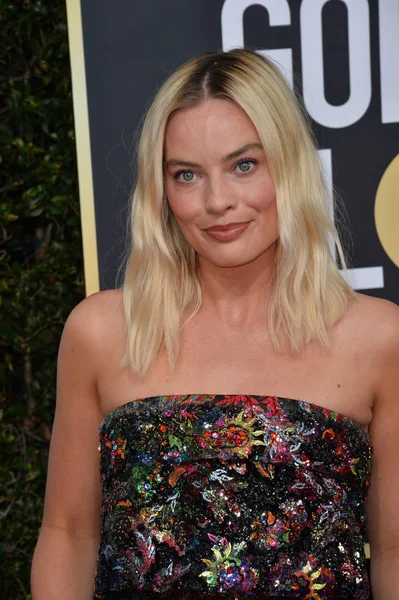 Los Angeles Usa Januari 2020 Margot Robbie Tiba Penghargaan Golden — Stok Foto