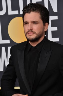 Los Angeles, Usa. Ocak 06, 2020: Kit Harington, Beverly Hilton Oteli 'ndeki 2020 Altın Küre Ödülleri' ne geliyor.