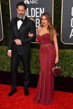 Los Angeles, Usa. 06 Ocak 2020: Sofya Vergara & Joe Manganiello, Beverly Hilton Oteli 'ndeki 2020 Altın Küre Ödülleri' ne geldi.