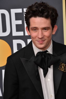 Los Angeles, Usa. Ocak 06, 2020: Josh O 'Connor Beverly Hilton Oteli' ndeki 2020 Altın Küre Ödülleri 'ne geliyor.