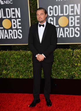 Los Angeles, Usa. Ocak 06, 2020: Leonardo Dicaprio, Beverly Hilton Oteli 'ndeki 2020 Altın Küre Ödülleri' ne geliyor.