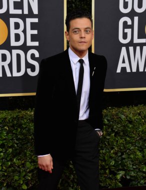 Los Angeles, Usa. 6 Ocak 2020: Rami Malek, Beverly Hilton Oteli 'ndeki 2020 Altın Küre Ödülleri' ne geliyor.