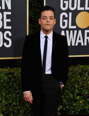 Los Angeles, Usa. 6 Ocak 2020: Rami Malek, Beverly Hilton Oteli 'ndeki 2020 Altın Küre Ödülleri' ne geliyor.