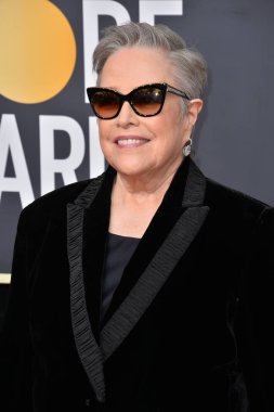 Los Angeles, Usa. Kathy Bates, Beverly Hilton Oteli 'ndeki 2020 Altın Küre Ödülleri' ne geliyor.