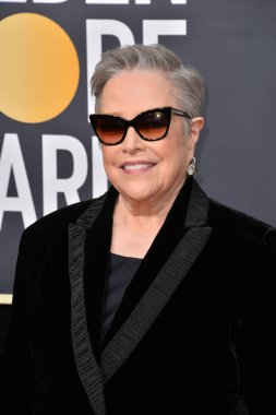 Los Angeles, Usa. Kathy Bates, Beverly Hilton Oteli 'ndeki 2020 Altın Küre Ödülleri' ne geliyor.