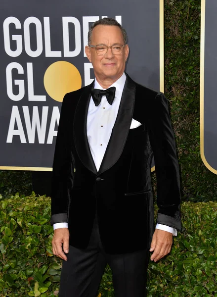 Los Ángeles Enero 2020 Tom Hanks Llega Los Premios Globo — Foto de Stock