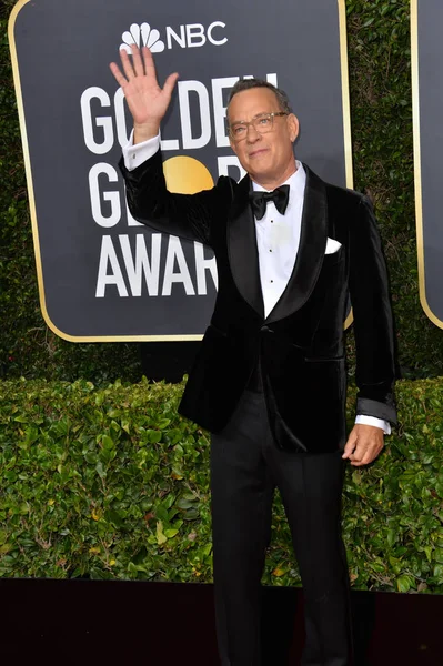 Los Ángeles Enero 2020 Tom Hanks Llega Los Premios Globo — Foto de Stock