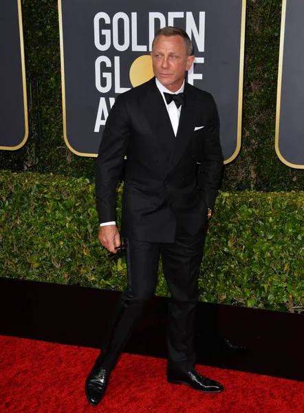 Los Ángeles Enero 2020 Daniel Craig Llega Los Premios Globo — Foto de Stock