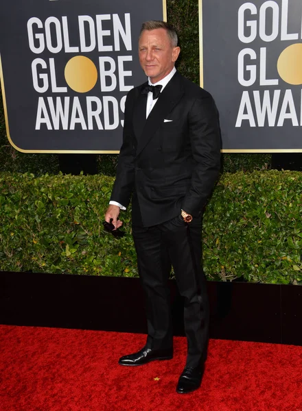 Los Ángeles Enero 2020 Daniel Craig Llega Los Premios Globo — Foto de Stock