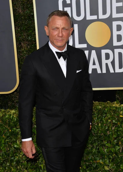 Los Ángeles Enero 2020 Daniel Craig Llega Los Premios Globo — Foto de Stock