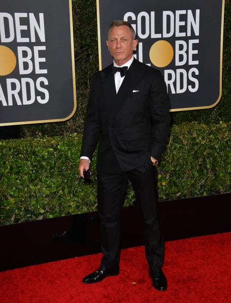 Los Angeles Usa January 2020 Daniel Craig Arriving 2020 Golden — Stock Photo, Image