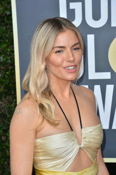 Los Angeles Usa January 2020 Sienna Miller Arriving 2020 Golden — Stock Photo, Image