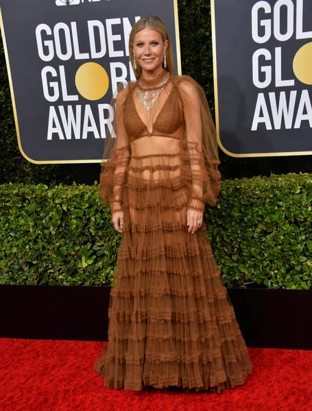 Los Ángeles Enero 2020 Gwyneth Paltrow Llega Los Premios Globo — Foto de Stock