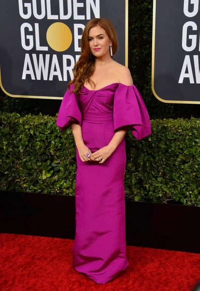 Los Angeles Usa January 2020 Isla Fisher Arriving 2020 Golden — Stock Photo, Image