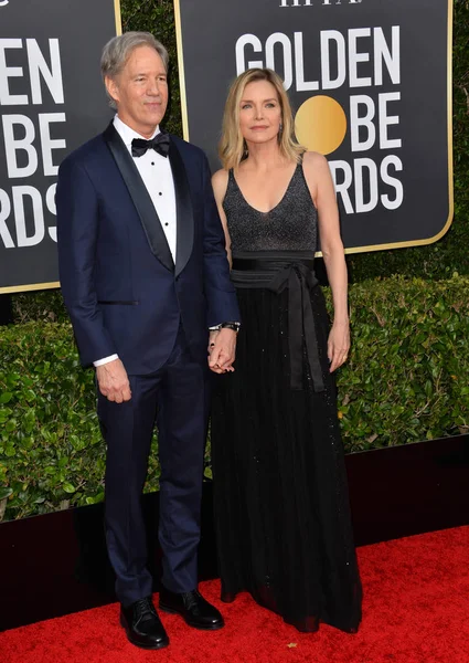 Los Ángeles Enero 2020 David Kelley Michelle Pfeiffer Llegan Los —  Fotos de Stock