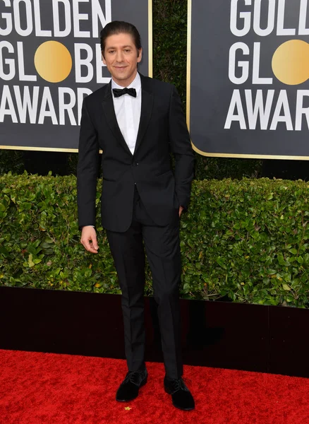 Los Ángeles Enero 2020 Michael Zegen Llega Los Premios Globo — Foto de Stock