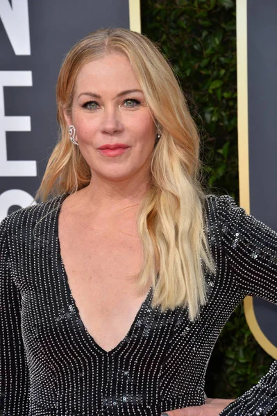 Los Ángeles Enero 2020 Christina Applegate Llega Los Premios Globo — Foto de Stock