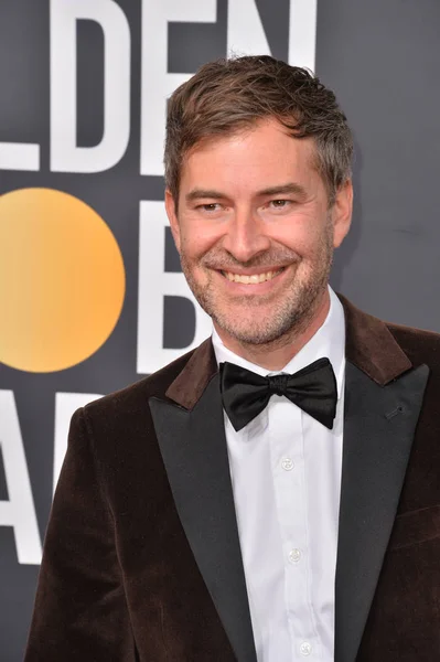 Los Angeles Usa Stycznia 2020 Mark Duplass Przybywa Rozdanie Nagród — Zdjęcie stockowe