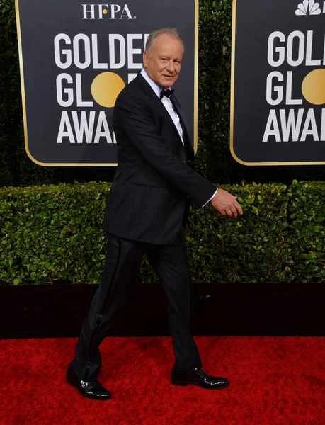 Los Ángeles Enero 2020 Stellan Skarsgard Llega Los Premios Globo — Foto de Stock