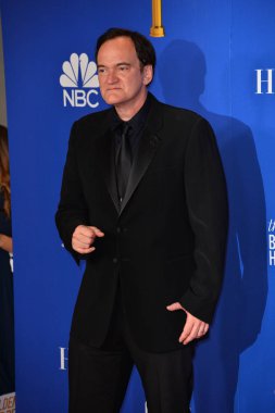 Los Angeles, Usa. 5 Ocak 2020: Quentin Tarantino, Beverly Hilton Otel 'deki 2020 Altın Küre Ödülleri' nde basın odasında.