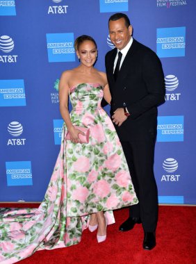 Palm Springs03, 2020: Jennifer Lopez & Alex Rodriguez Palm Springs Uluslararası Film Festivali Gala 'sında