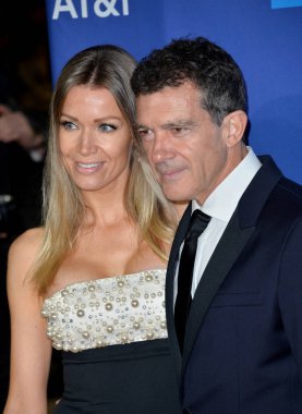 Palm Springs03, 2020: Antonio Banderas & Nicole Kimpel, Palm Springs Uluslararası Film Festivali Galasında
