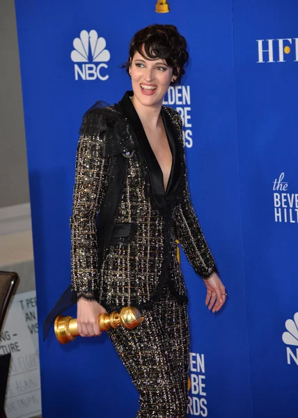 Los Angeles Usa Januari 2020 Phoebe Waller Bridge Perszaal Tijdens — Stockfoto