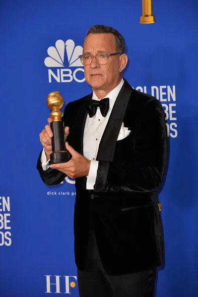 Los Ángeles Enero 2020 Tom Hanks Sala Prensa Los Premios — Foto de Stock