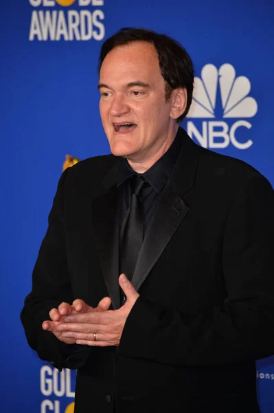 Los Angeles Eua Janeiro 2020 Quentin Tarantino Sala Imprensa Globo — Fotografia de Stock