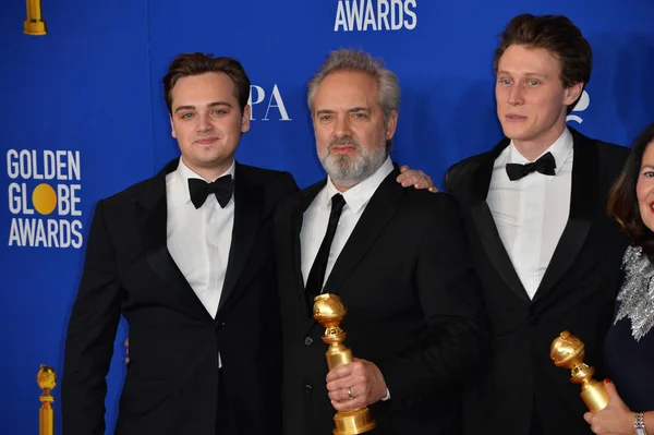 Los Ángeles Enero 2020 Dean Charles Chapman Sam Mendes George — Foto de Stock