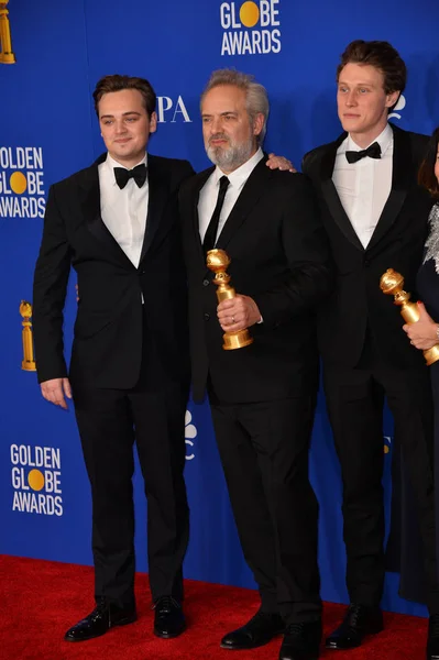 Los Ángeles Enero 2020 Dean Charles Chapman Sam Mendes George — Foto de Stock