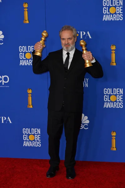 Los Angeles États Unis Janvier 2020 Sam Mendes Dans Salle — Photo