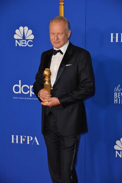 Los Ángeles Enero 2020 Stellan Skarsgard Sala Prensa Los Premios — Foto de Stock