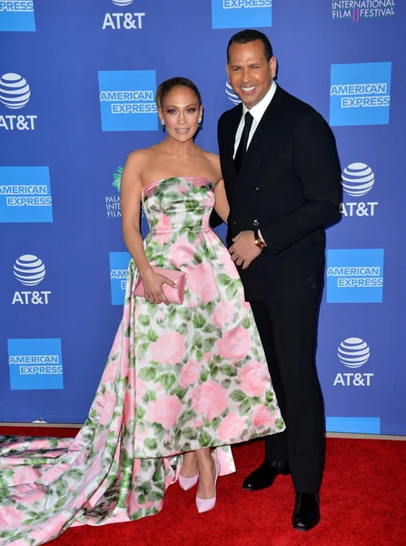 Palm Springs03 2020 Jennifer Lopez Alex Rodriguez 2020 Palm Springs — Stock Photo, Image