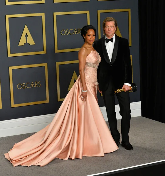 Brad Pitt & Regina King — Stock Photo, Image