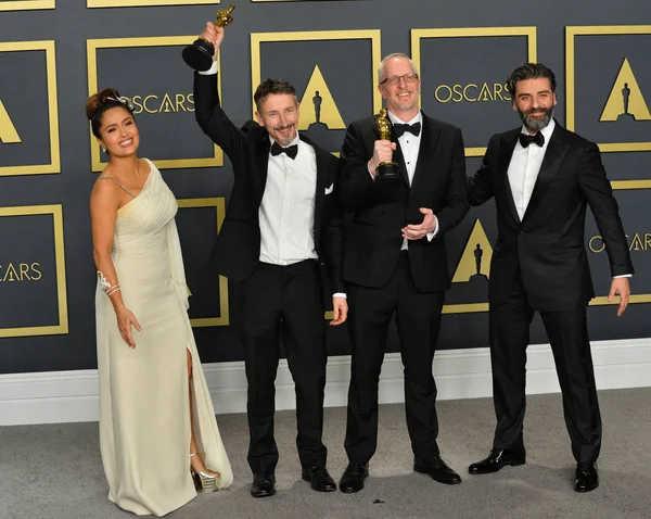 Salma Hayek, Mark Taylor, Stuart Wilson i Oscar Isaac — Zdjęcie stockowe