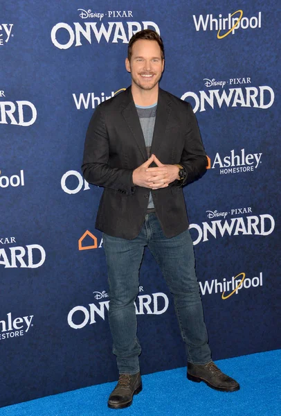 Los Angeles 2020 Chris Pratt Vid Världspremiären Onward Capitan Theatre — Stockfoto