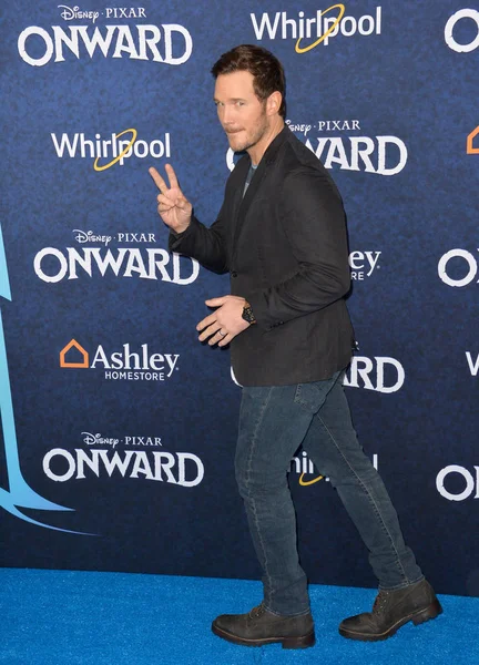 Los Angeles 2020 Chris Pratt Vid Världspremiären Onward Capitan Theatre — Stockfoto