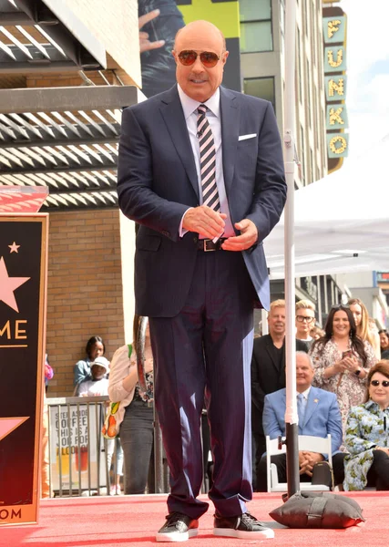 Los Angeles Lutego 2020 Phil Mcgraw Hollywood Walk Fame Star — Zdjęcie stockowe