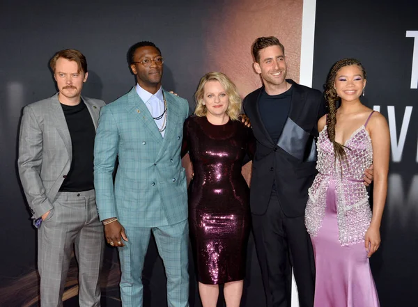 Los Angeles 2020 Michael Dorman Aldis Hodge Elisabeth Moss Oliver — Zdjęcie stockowe