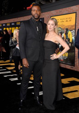 LOS ANGELES, CA: 27, 2020: Winston Duke & Iliza Shlesinger at the world premiere of 