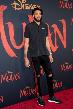 Los Angeles, Ca: 09, 2020: Javale Mcgee Disney 'nin El Capitan Tiyatrosu' ndaki dünya prömiyerinde