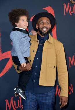Los Angeles, Ca: 09, 2020: Stephen Seğiriyor Boss & Maddox Laurel Boss Disney 'in El Capitan Tiyatrosu' ndaki dünya prömiyerinde