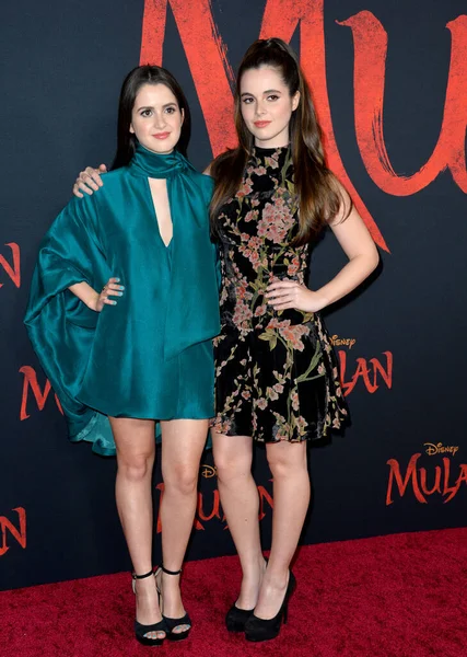 Los Angeles 2020 Laura Marano Vanessa Marano World Premiere Disney — Stock Photo, Image