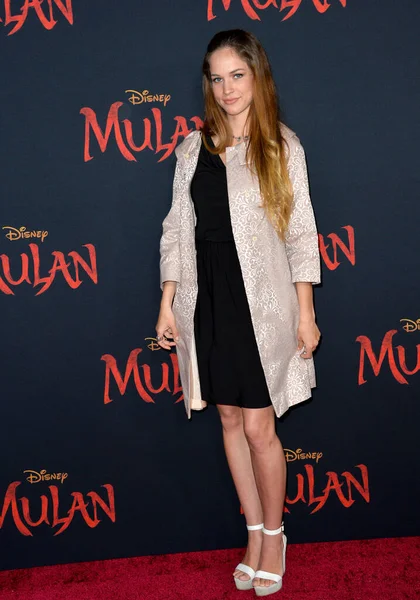 Los Angeles 2020 Alexis Knapp World Premiere Disney Mulan Capitan — Stock Photo, Image