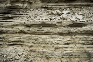 Yıpranmış toprağın dokusu. Kanyon Makro Arka Plan Görüntüsü