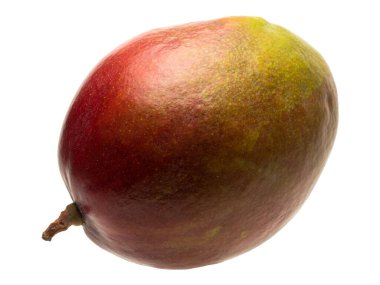 Grafiksel kaynaklar beyaz bir sırt üzerinde izole edilmiş mango meyvesi nesnesi