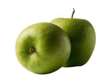 Beyaz arka planda izole edilmiş taze elma.