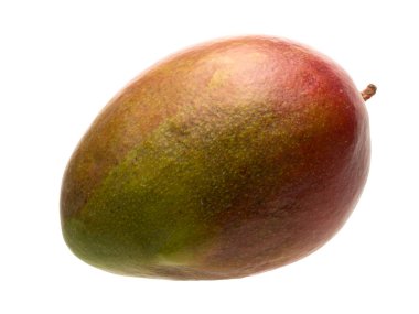 Grafiksel kaynaklar beyaz bir sırt üzerinde izole edilmiş mango meyvesi nesnesi