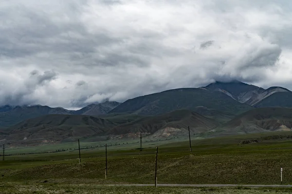 Obrázek na pozadí horské krajiny. Rusko, Sibiř, Altai — Stock fotografie